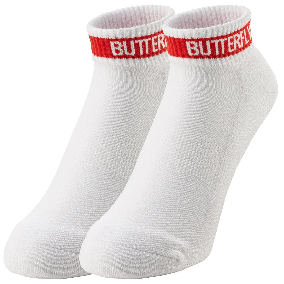 Butterfly Levalis Sock - White-Red - Pair